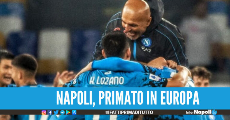 Il Napoli supera anche il Real Madrid, decima vittoria consecutiva è leader in Europa