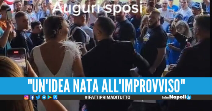 Luigi e Annalisa al Maradona dopo le nozze