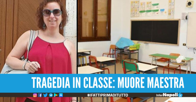 Maestra muore in aula davanti agli alunni, stroncata da un malore a 44 anni