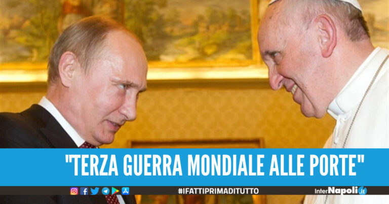 Papa Francesco Siamo alla III guerra mondiale. Putin il rischio è alto