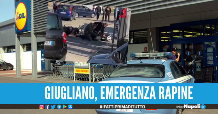 Rapina da Lidl e due banditi presi dopo un inseguimento emergenza criminalità a Giugliano