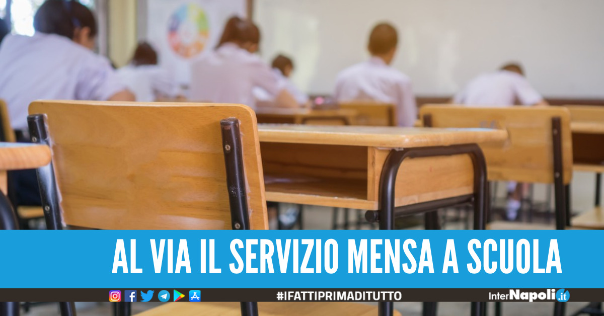 Refezione scolastica a Napoli, il servizio partirà dal 3 novembre