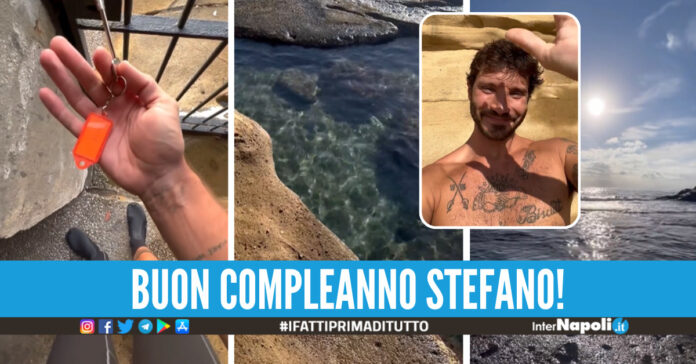 Stefano De Martino, l'accesso al mare della sua villa a Posillipo