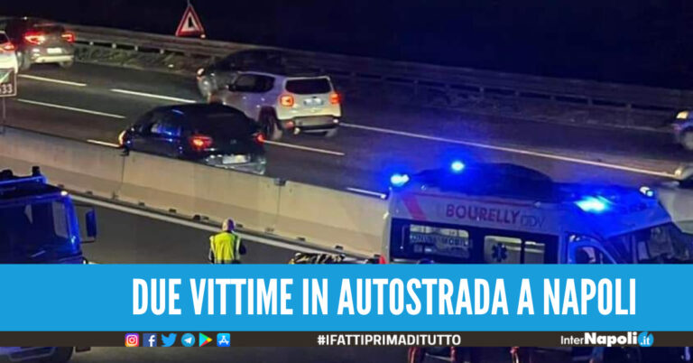 Terribile incidente sulla Napoli-Roma, due morti e un ferito grave