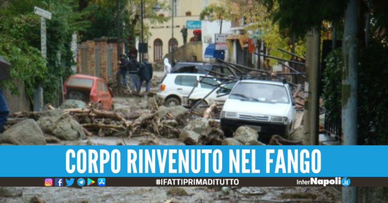 Frana per il maltempo a Casamicciola, recuperato il corpo di una donna