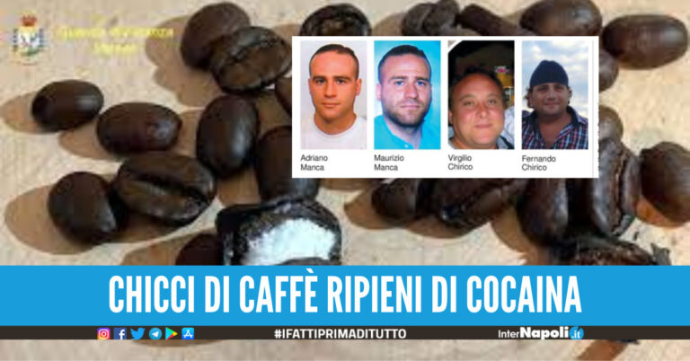 Cocaina nel caffè, a Giugliano la base nomi e foto dei 9 arrestati