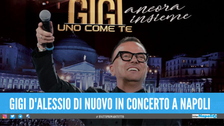 Gigi D’Alessio ritorna in concerto a Napoli, doppio evento in piazza del Plebiscito