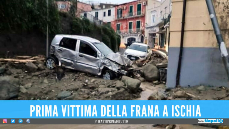 Ischia flagellata dal maltempo, c’è la prima vittima accertata