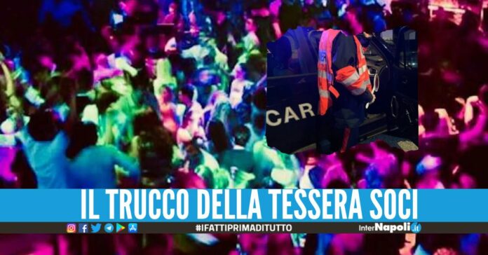Festa abusiva con 350 persona, blitz nel locale in provincia di Napoli.