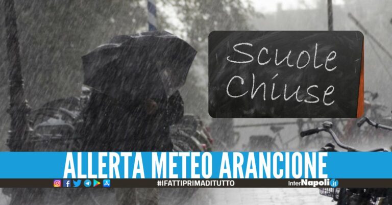 Allerta meteo arancione, scatta la chiusura delle scuole a Napoli