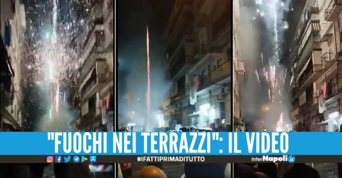 Festa abusiva con i fuochi, bloccata una strada nelle Case Nuove