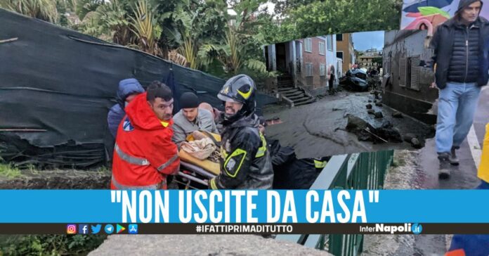 Disastro a Casamicciola, dispersa una famiglia con un neonato dopo la frana