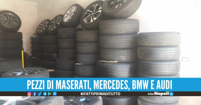 Riciclava gomme e cerchioni nel Casertano sequestro da 40mila euro