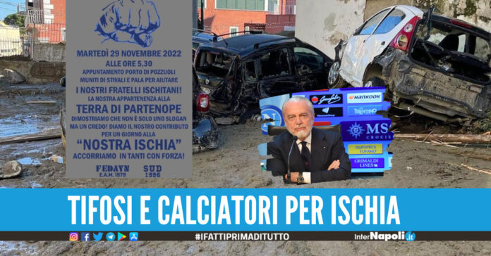 Tragedia di Ischia, gli ultras del Napoli partono per I'isola per aiuti e soccorsi. Solidarietà dal calcio Napoli e tanti sportivi