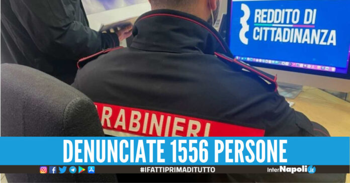 Carabinieri, reddito di cittadinanza