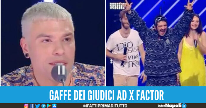 gaffe dei giudici ad x factor