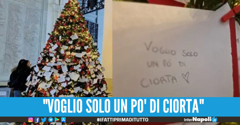 “Voglio solo un po’ di ciorta”, il desiderio più atteso sotto l’albero di Natale a Napoli