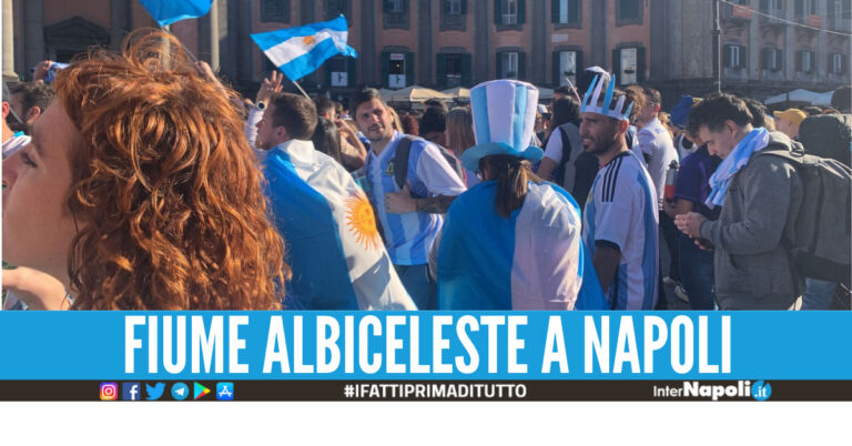 Finale mondiale, l’entusiasmo degli argentini contagia Napoli: fiume albiceleste in città