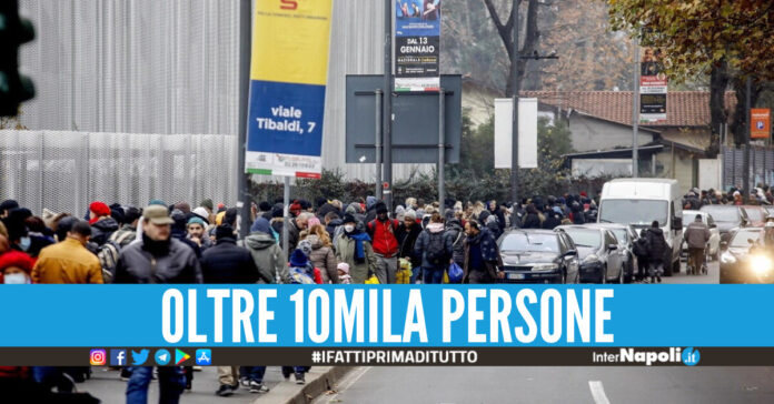 Mensa per i poveri organizzata in occasione del Natale a Milano