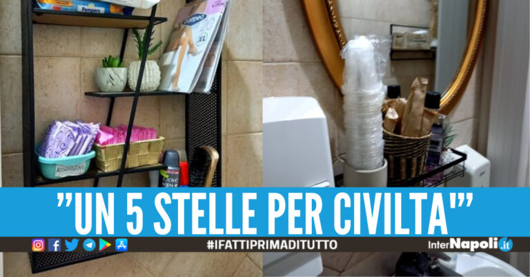 Calze, assorbenti e deodoranti gratis nel bagno: l’iniziativa del locale in provincia di Napoli per le donne
