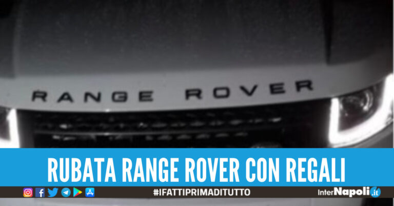 Rubata Range Rover con regali
