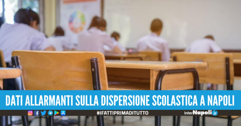 dati allarmanti sulla dispersione scolastica a Napoli