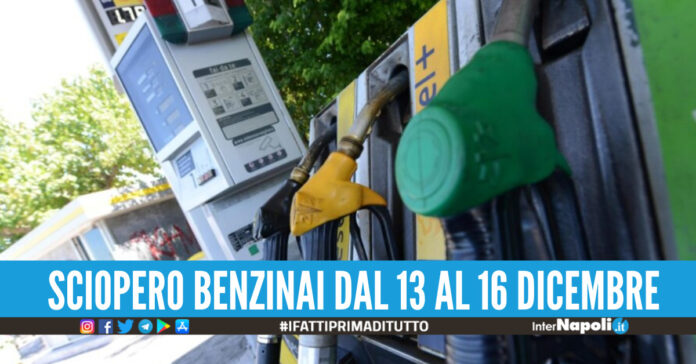 sciopero benzinai dal 13 al 16 dicembre