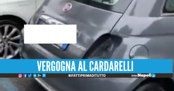 auto distrutta cardarelli