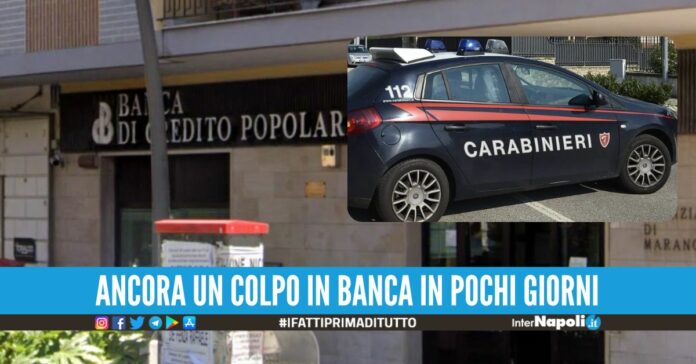 Rapinano un banca sul corso di Marano, carabinieri sul posto