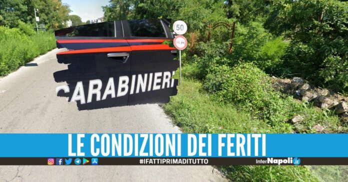 Renault ribaltata a Caivano, coppia portata in ospedale: lei è grave.  Stanotte verso le 2.30 a Caivano i Carabinieri della locale compagnia nel