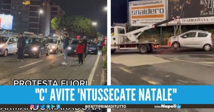 [Video]. Stadio Maradona, carro attrezzi portano via 87 auto. Scoppia la rivolta: 