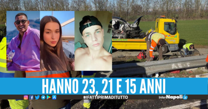 Da sinistra Lorenzo Pantuosco, Denise Maspi e Lorenzo Vancheri