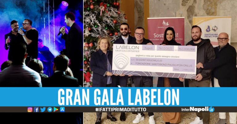 Serata di beneficenza con Gigi D’Alessio, donati 62mila euro alla Fondazione Santobono Pausilipon