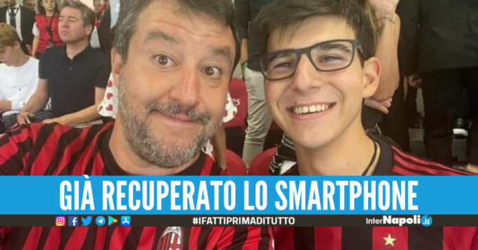 Il figlio del segretario della Lega Matteo Salvini