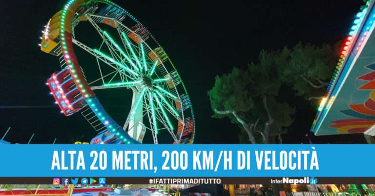 Napoli. Arriva all’Edenlandia la giostra 'Ufo speed', è la ruota più veloce d’Europa