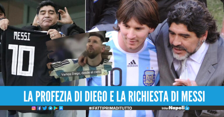 [Video]. La profezia di Maradona e la richiesta di Messi al cielo prima dell'ultimo rigore Vamos Diego...
