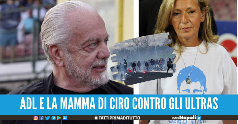 De Laurentiis e la mamma di Ciro Esposito condannano la violenza: 