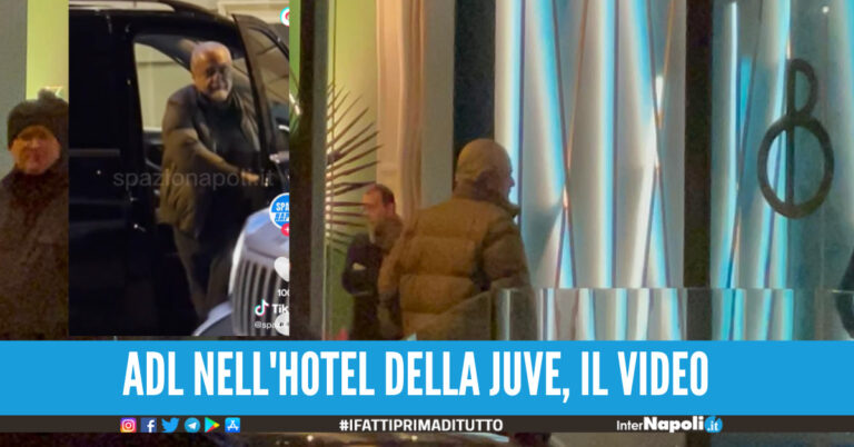 Adl di notte nell’hotel della Juve, il video fa il giro del web: “Cosa ci fa lì?”