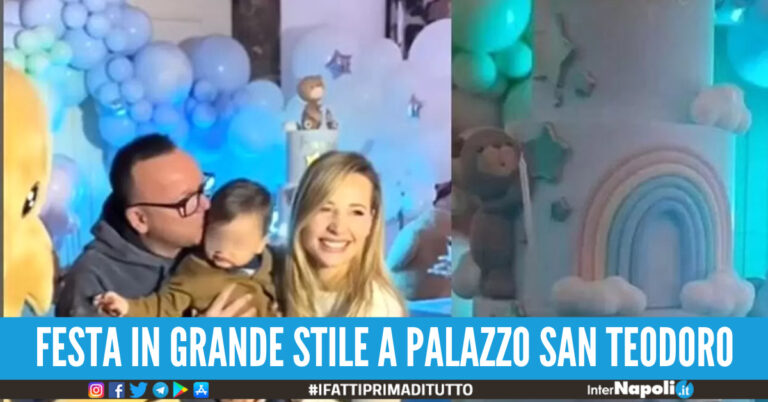 Primo compleanno del piccolo Francesco, la festa di papà Gigi D’Alessio e mamma Denise è da sogno