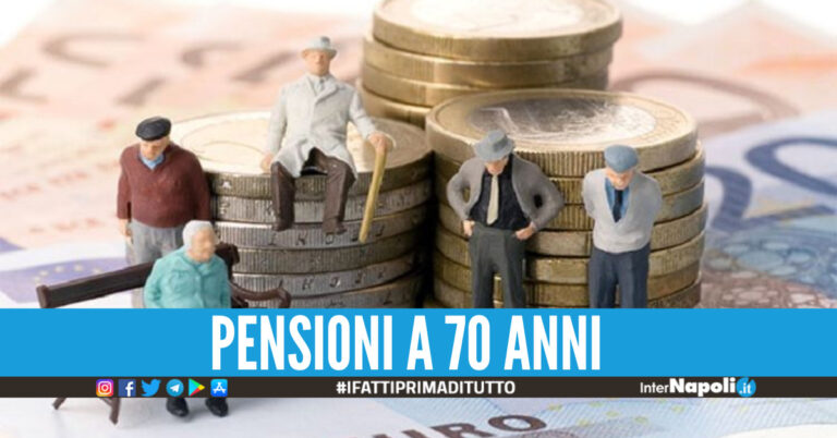 Il governo Meloni vuole distribuire le pensioni a 70 anni