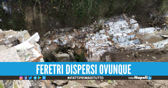 crollo cimitero sant'agata de' goti