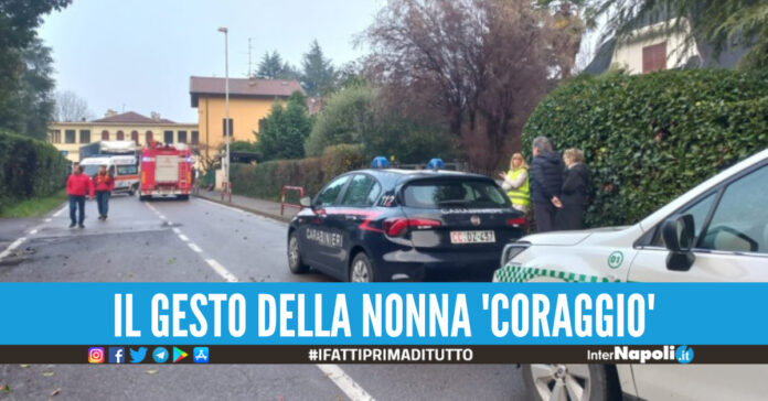 nonna salva nipotino lecco