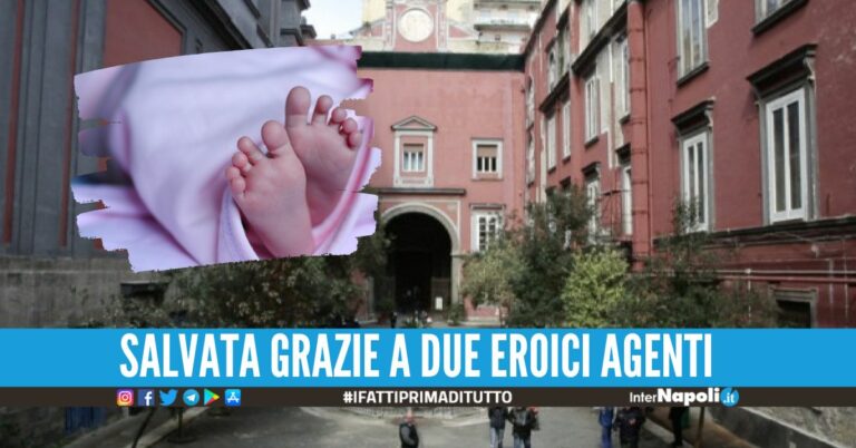 Neonata rischia di soffocare per un boccone di cibo, salva dopo la corsa in ospedale a Napoli