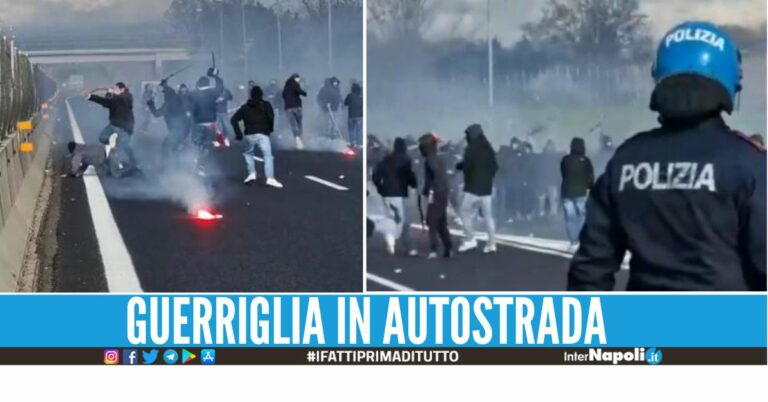 Scontri tra ultras del Napoli e della Roma: un arresto e centinaia di identificati
