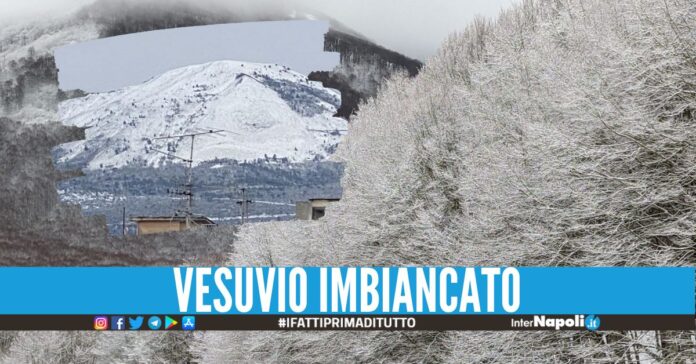 Campania nella morsa del gelo, cade la neve anche a bassa quota