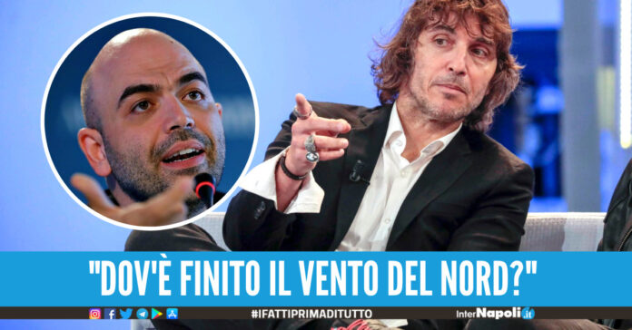Cruciani provoca i napoletani Rigori inesistenti poi parlano di potere del Nord, Saviano stia zitto!