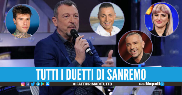 Da Fedez e Arisa ad Alex Britti e Ramazzotti: annunciati i duetti di Sanremo 2023