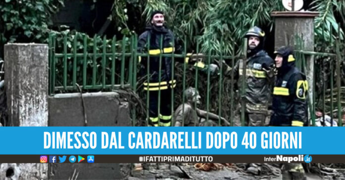 Fine dell'incubo per Giuseppe, l'uomo di fango di Casamicciola è tornato a casa
