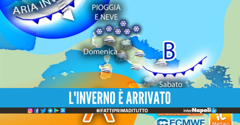 Ondata di gelo si abbatte sull’Italia, da domenica arriva l’inverno: le previsioni