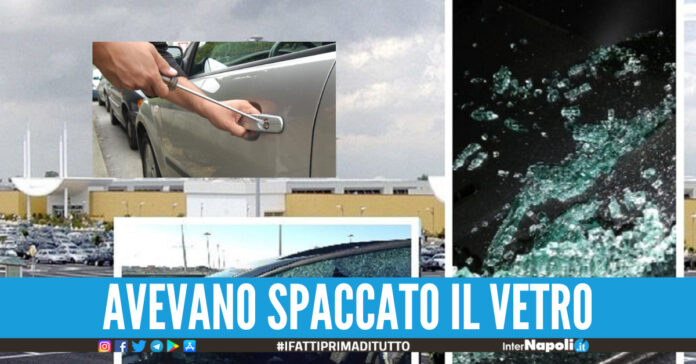 maresciallo libero dal servizio sventa un furto nel parcheggio di un centro commerciale. Due persone in manette